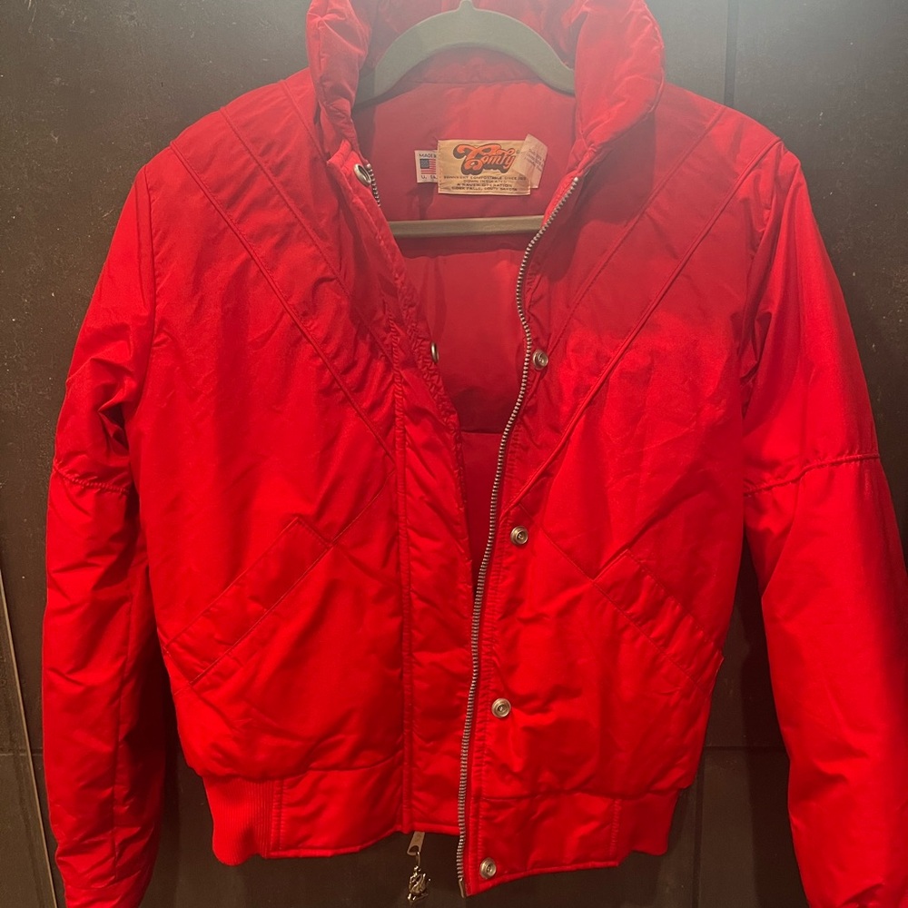 1970s Made in the USA Comfy goose down insulated puffer/ skii jacket!